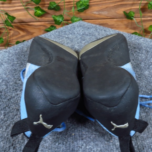 Puma Klim Vintage Womens Climbing Shoes Size 6.5 Blue Grey Leather - Picture 5 of 6